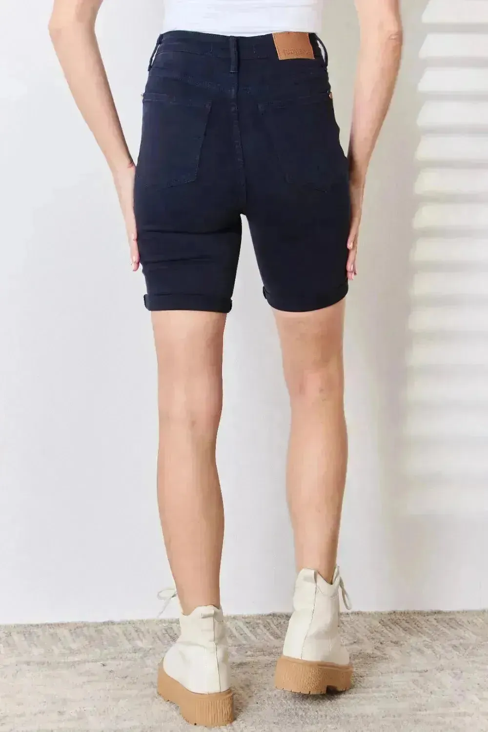 Judy Blue Bermuda Shorts - High Waist Tummy Control Cotton