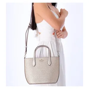 Kate Spade GlitterGlimmer SmallZip Satchel CrossbodyBag Gold Holiday
