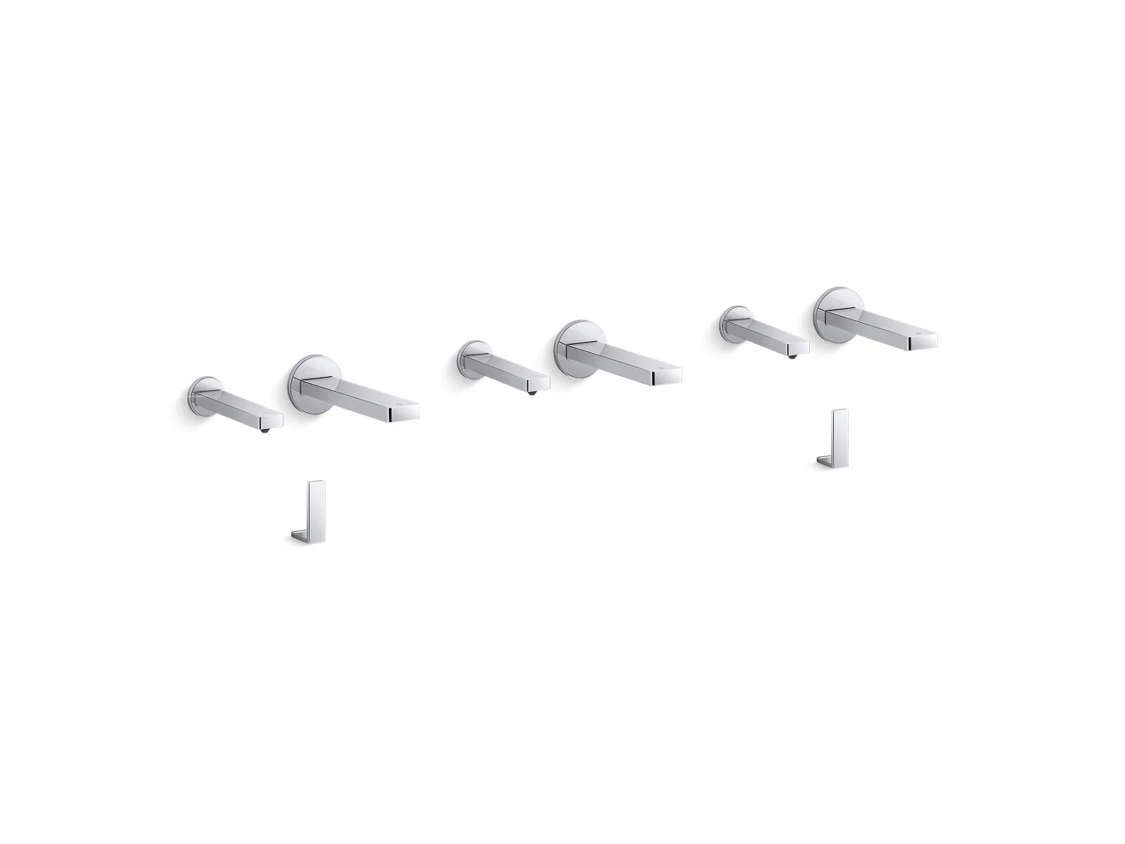 KOHLER K-181028-BC1 Composed Touchless lavatory faucets and soap dispensers with Kinesis sensor technology, AC-powered, 0.5 gpm