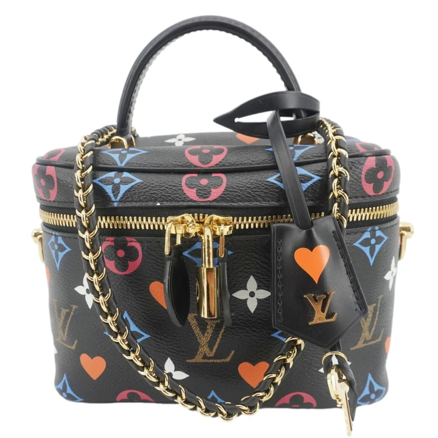 LOUIS VUITTON Game On Vanity PM Monogram Canvas Shoulder Bag Black