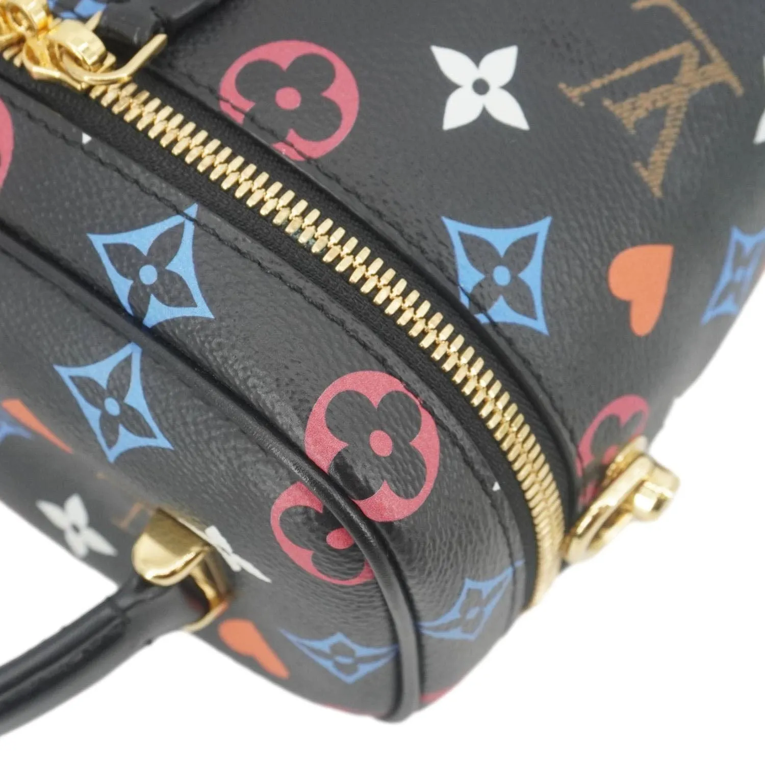 LOUIS VUITTON Game On Vanity PM Monogram Canvas Shoulder Bag Black