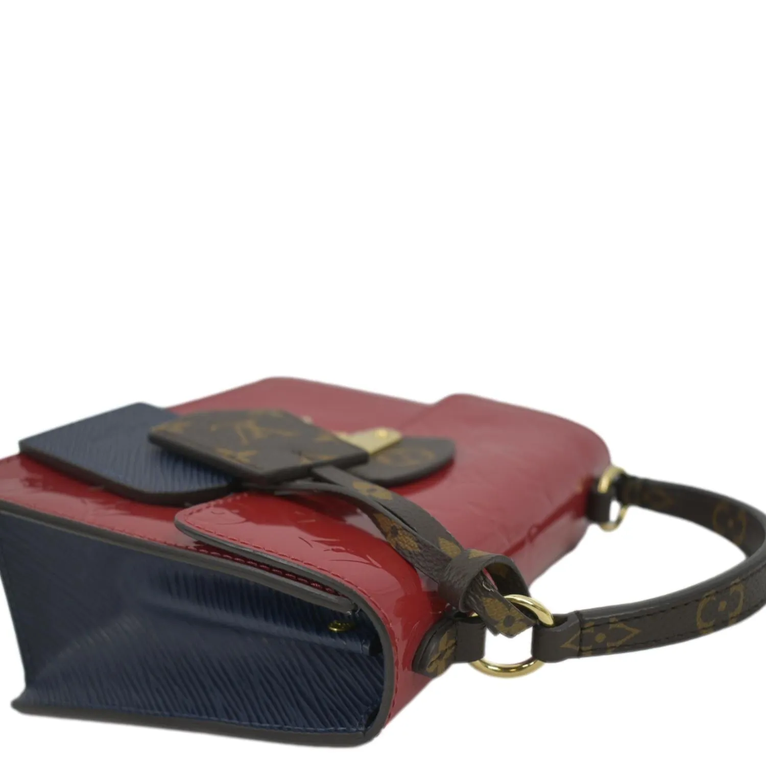 LOUIS VUITTON Spring Street Monogram Vernis Crossbody Bag Red