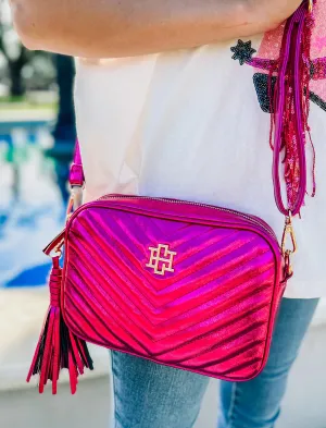 Margoe Camera Bag METALLIC FUCHSIA