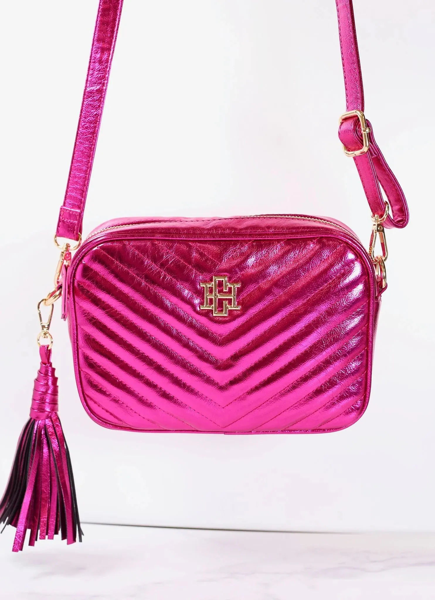 Margoe Camera Bag METALLIC FUCHSIA