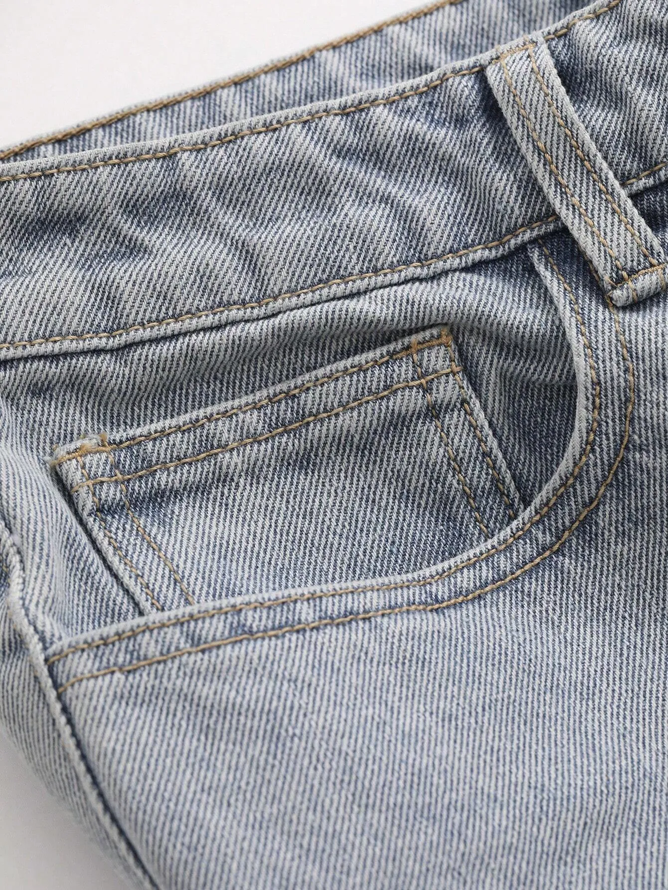 Mens Jeans Slanted Washed On-sale StraightLeg with Pockets Dedicated support DAZY