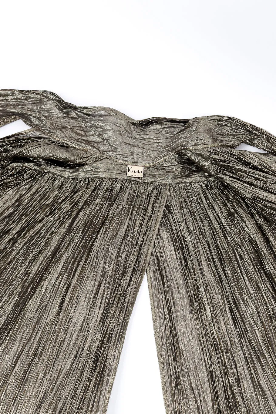 Metallic Crinkled Duster