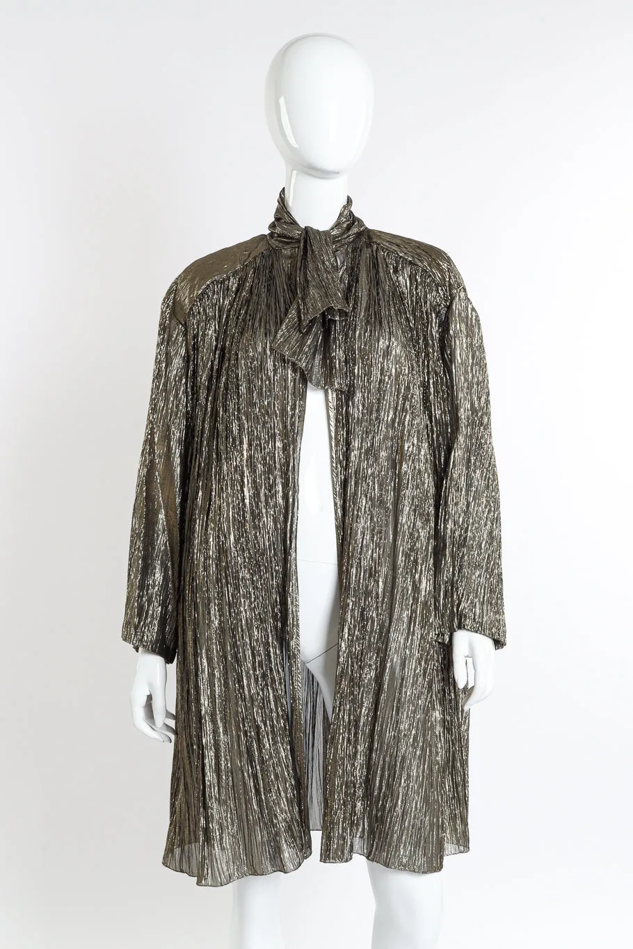 Metallic Crinkled Duster