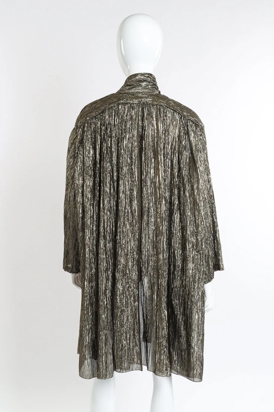 Metallic Crinkled Duster
