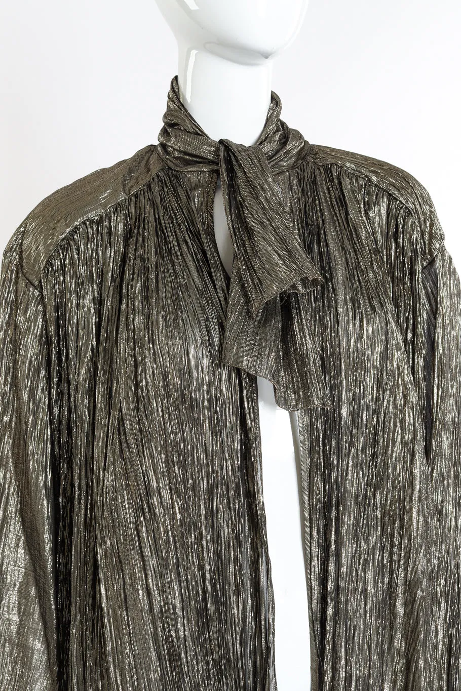 Metallic Crinkled Duster