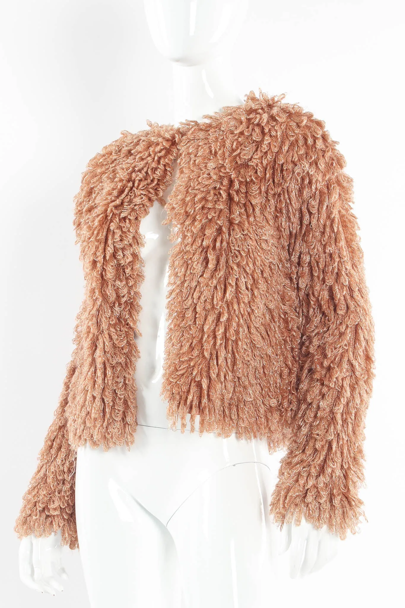 Metallic Looped Yarn Jacket