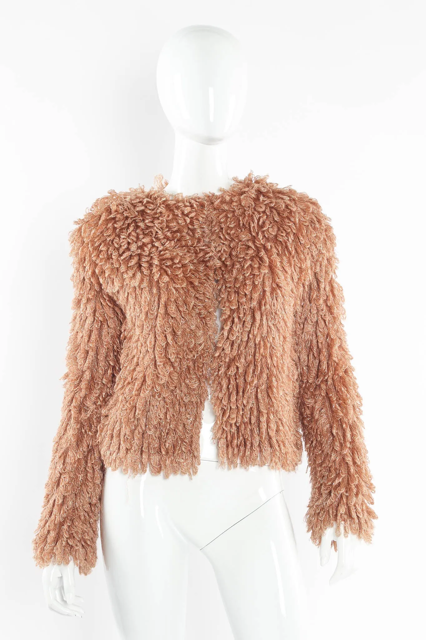 Metallic Looped Yarn Jacket