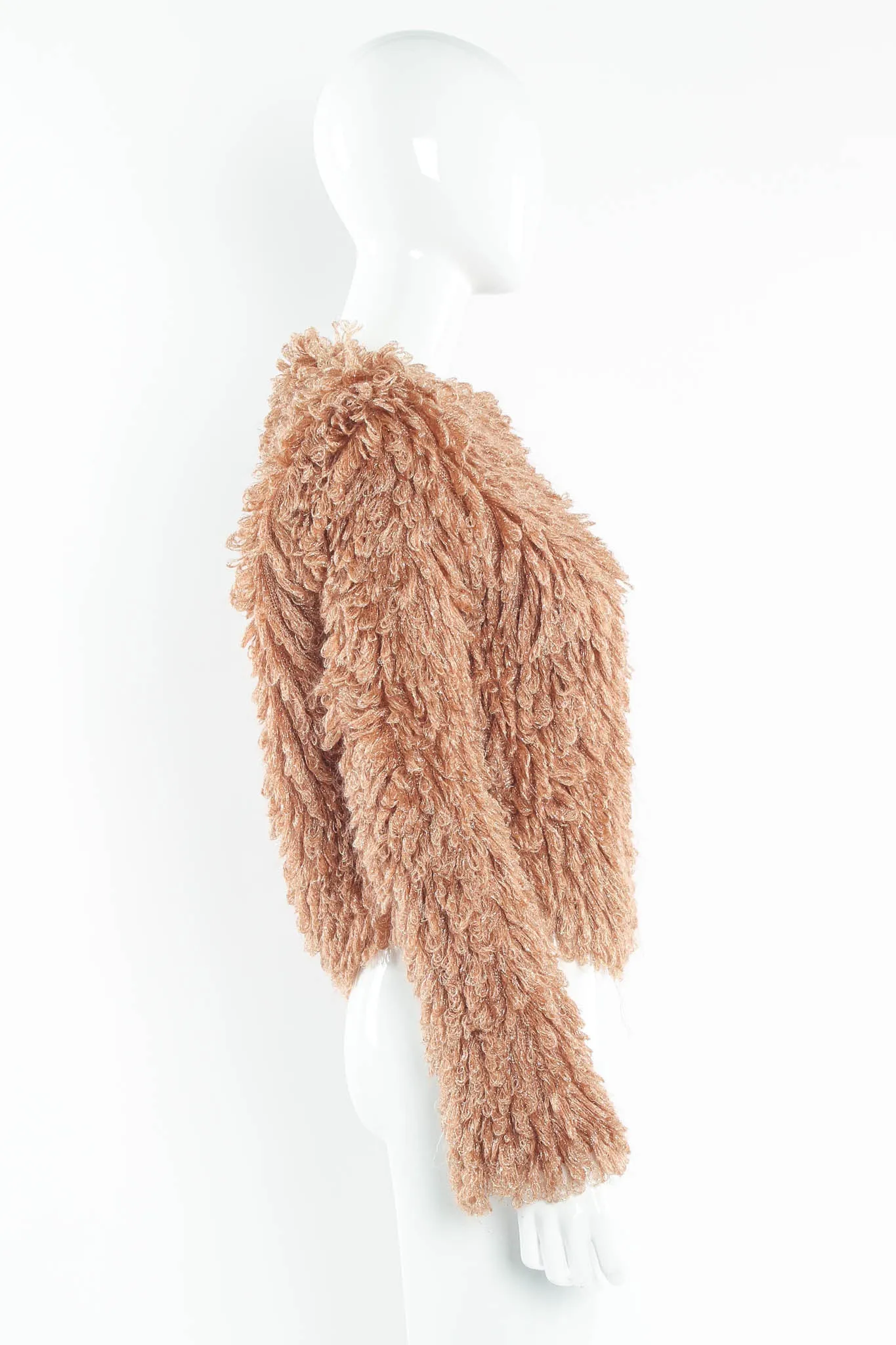 Metallic Looped Yarn Jacket