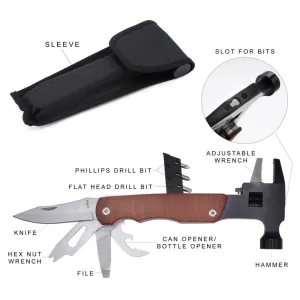 Multi-Tool with Wood Handle/Bag