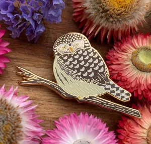 Northern Pygmy Owl Enamel Pin