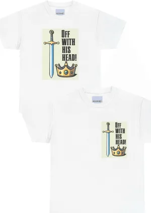 Off With His Head T-Shirt | Sword & Crown | Bold Royal Tee