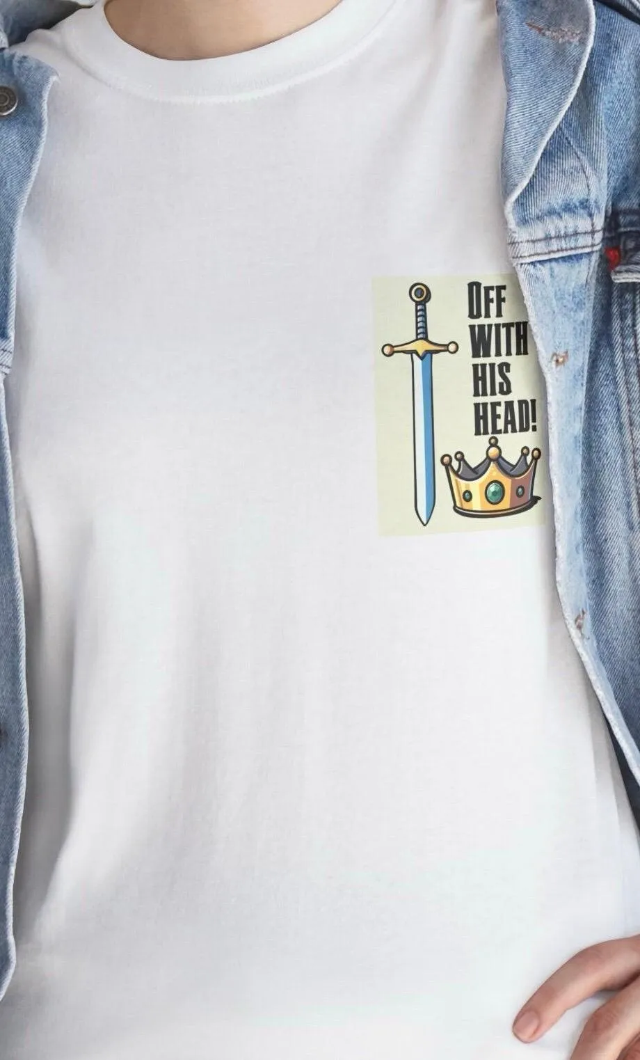 Off With His Head T-Shirt | Sword & Crown | Bold Royal Tee