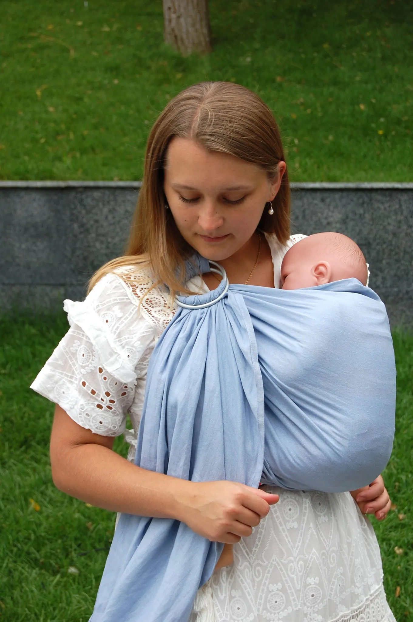 Okrosh Ring Slings (soft linen and viscose fabric)(Black, coffee, yellow)