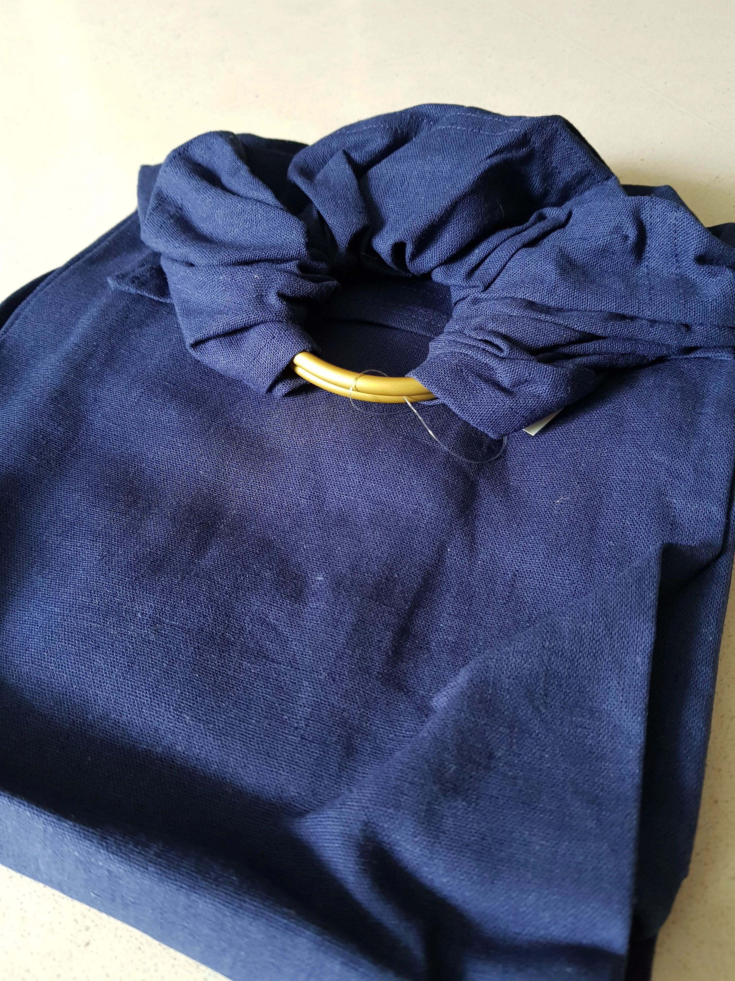 Okrosh Ring Slings (soft linen and viscose fabric)(Black, coffee, yellow)