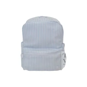 Personalized Nylon Small Backpack Blue Stripe