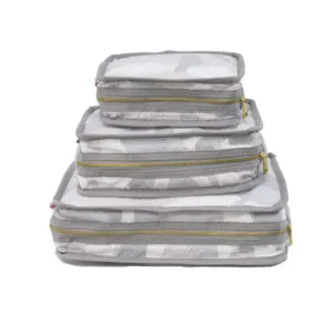 Personalized Seersucker Snow Camo Organizing Trio
