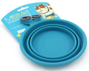 Pet Palette Distribution - Messy Mutts Silicone Collapsible Bowl - Blue Small