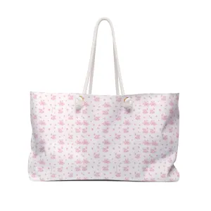 Pink Bloom Weekender Tote Bag