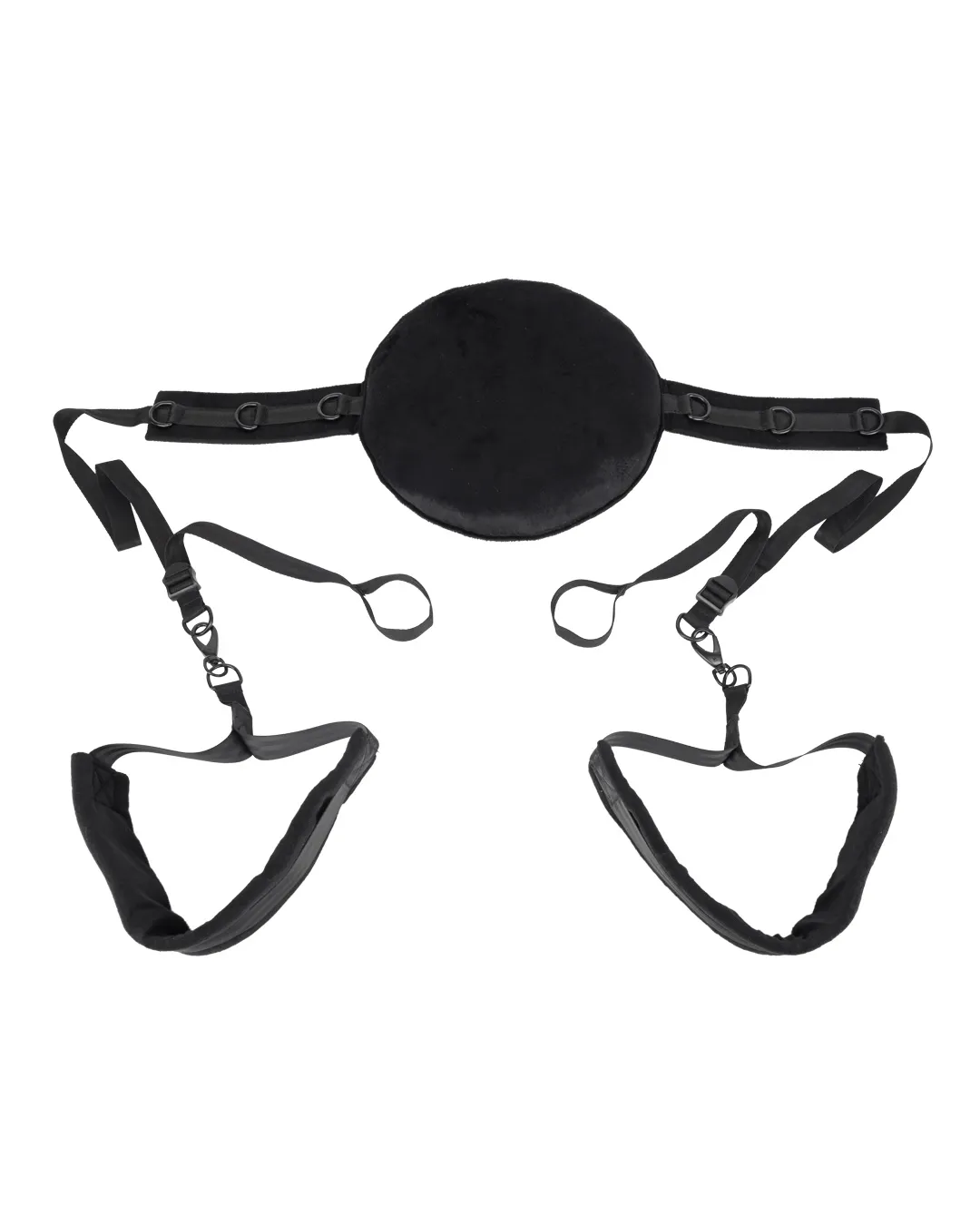 Pivot Positioning Partner Sex Sling with Neck Support - Black