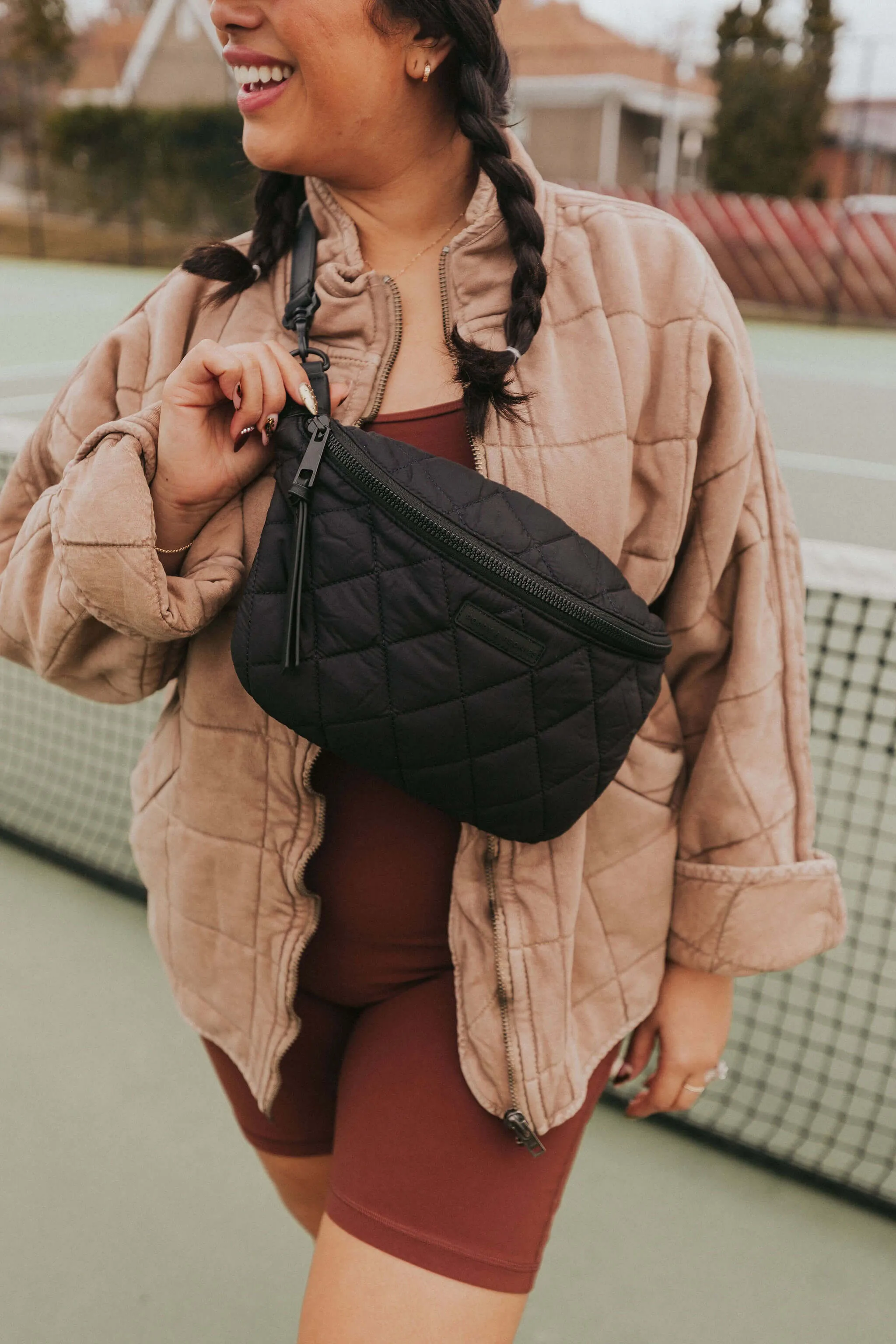 Quilted Large Sidekick Black