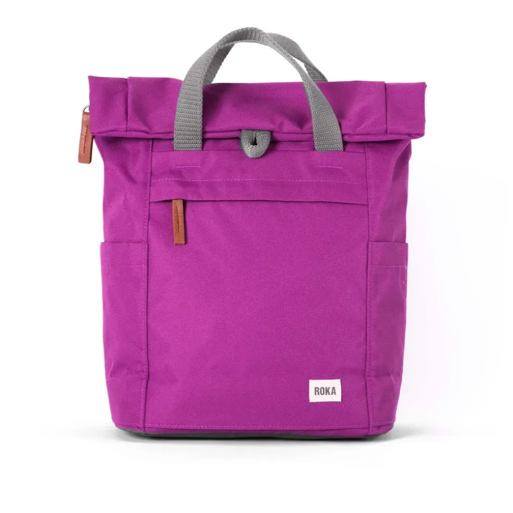 Roka Finchley A Recycled Canvas Small Backpacks