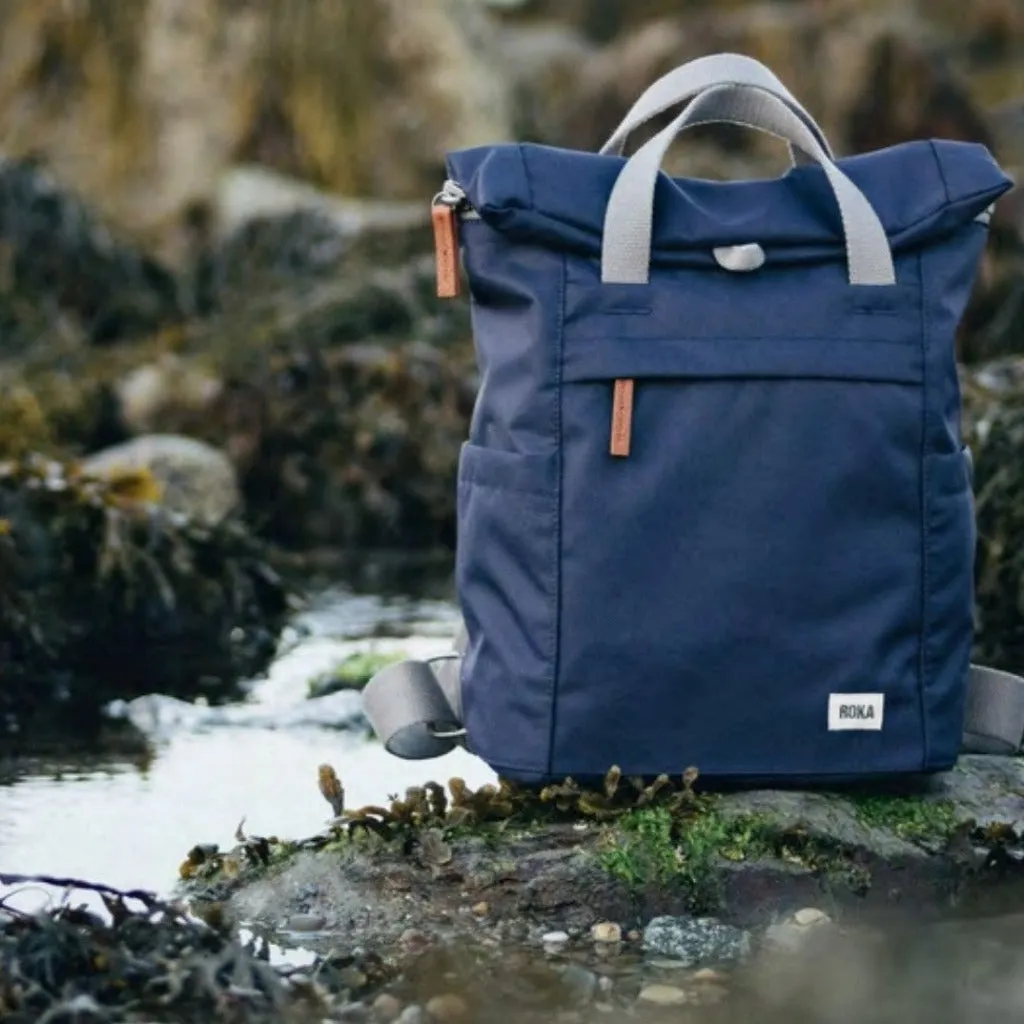 Roka Finchley A Recycled Canvas Small Backpacks