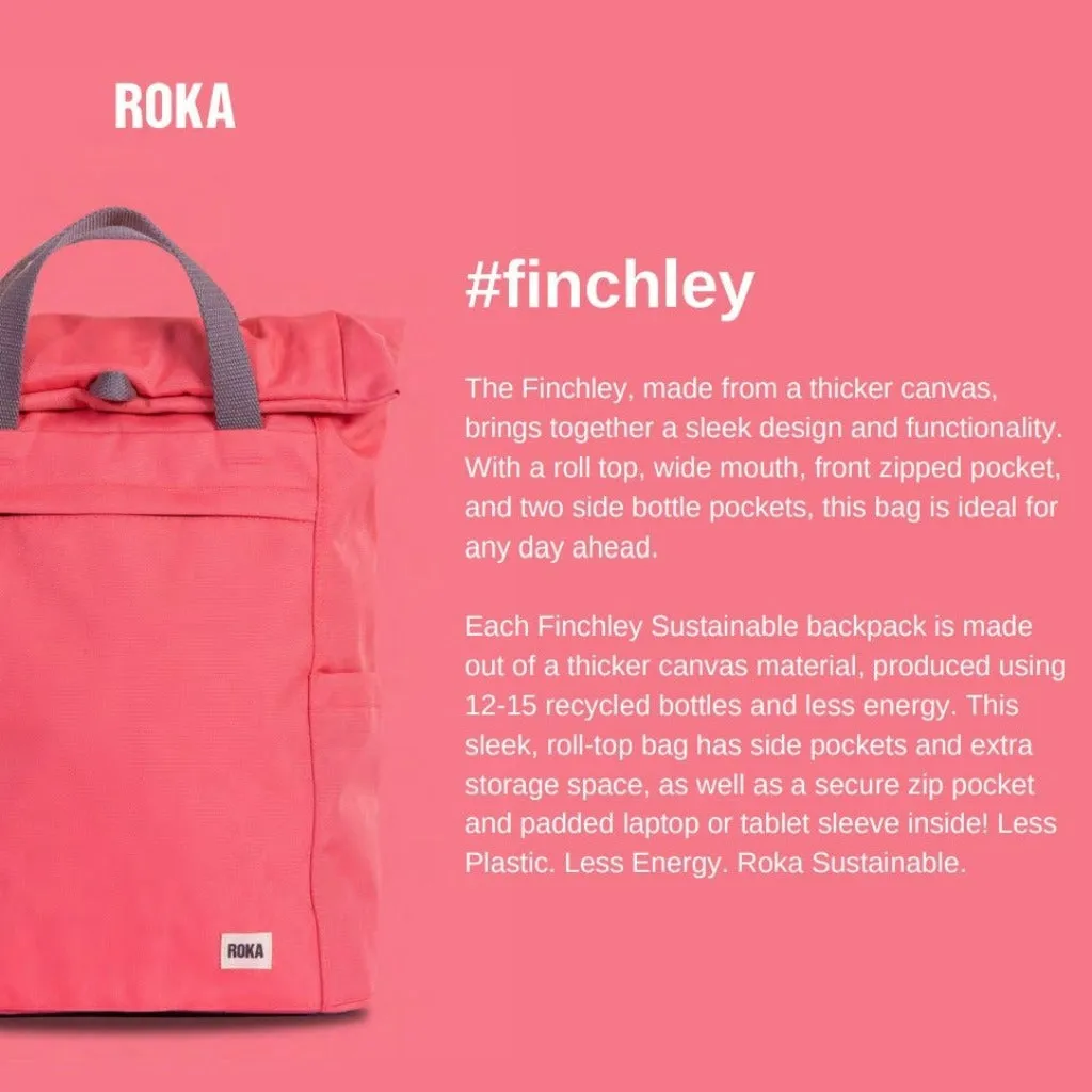 Roka Finchley A Recycled Canvas Small Backpacks