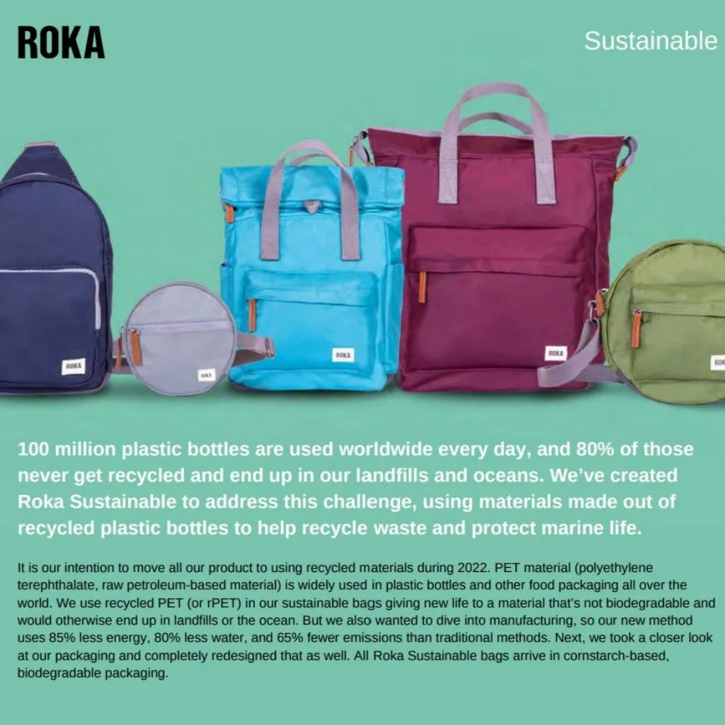 Roka Finchley A Recycled Canvas Small Backpacks