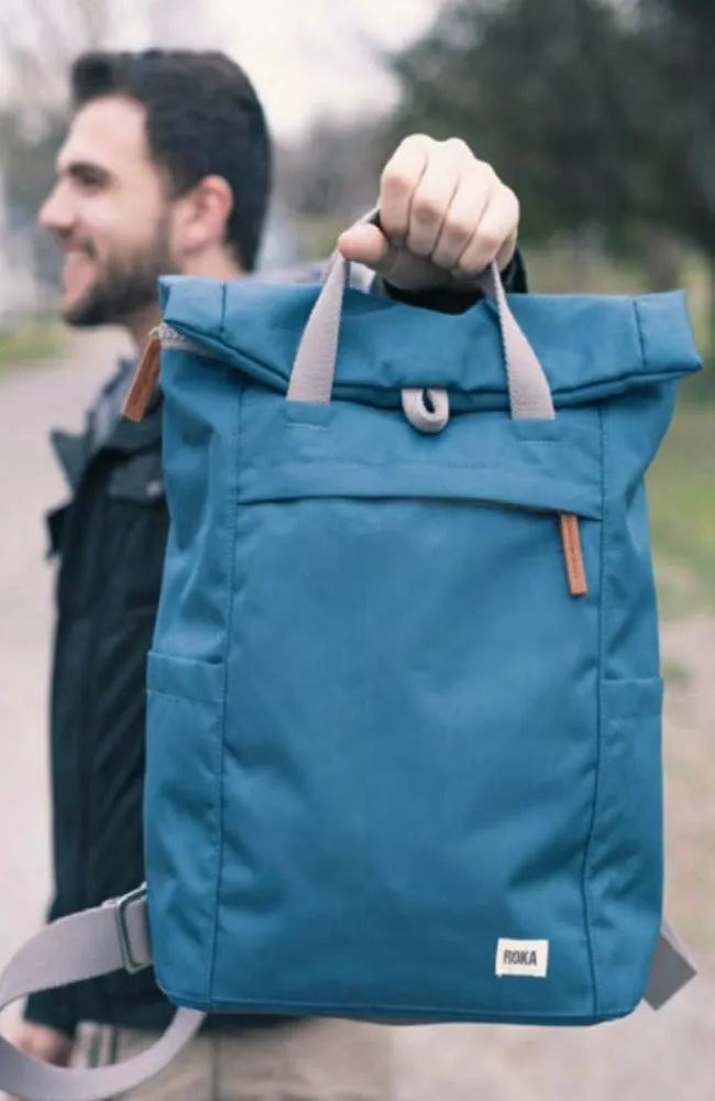 Roka Finchley A Recycled Canvas Small Backpacks