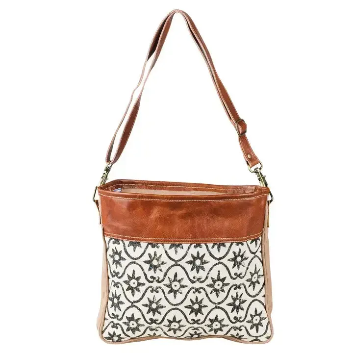 Stella Vintage Tapestry and Leather Shoulder Bag