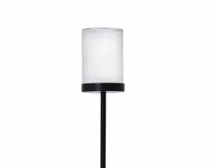 Tall outdoor iron candle holder yard stake