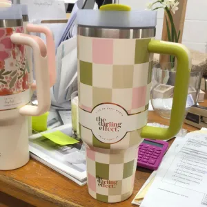 The Darling Effect - Take Me Everywhere Tumbler - check green