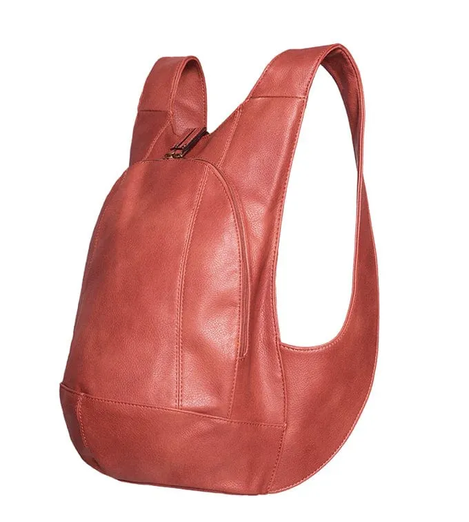 The Original Vegan Leather Backpack | Rust