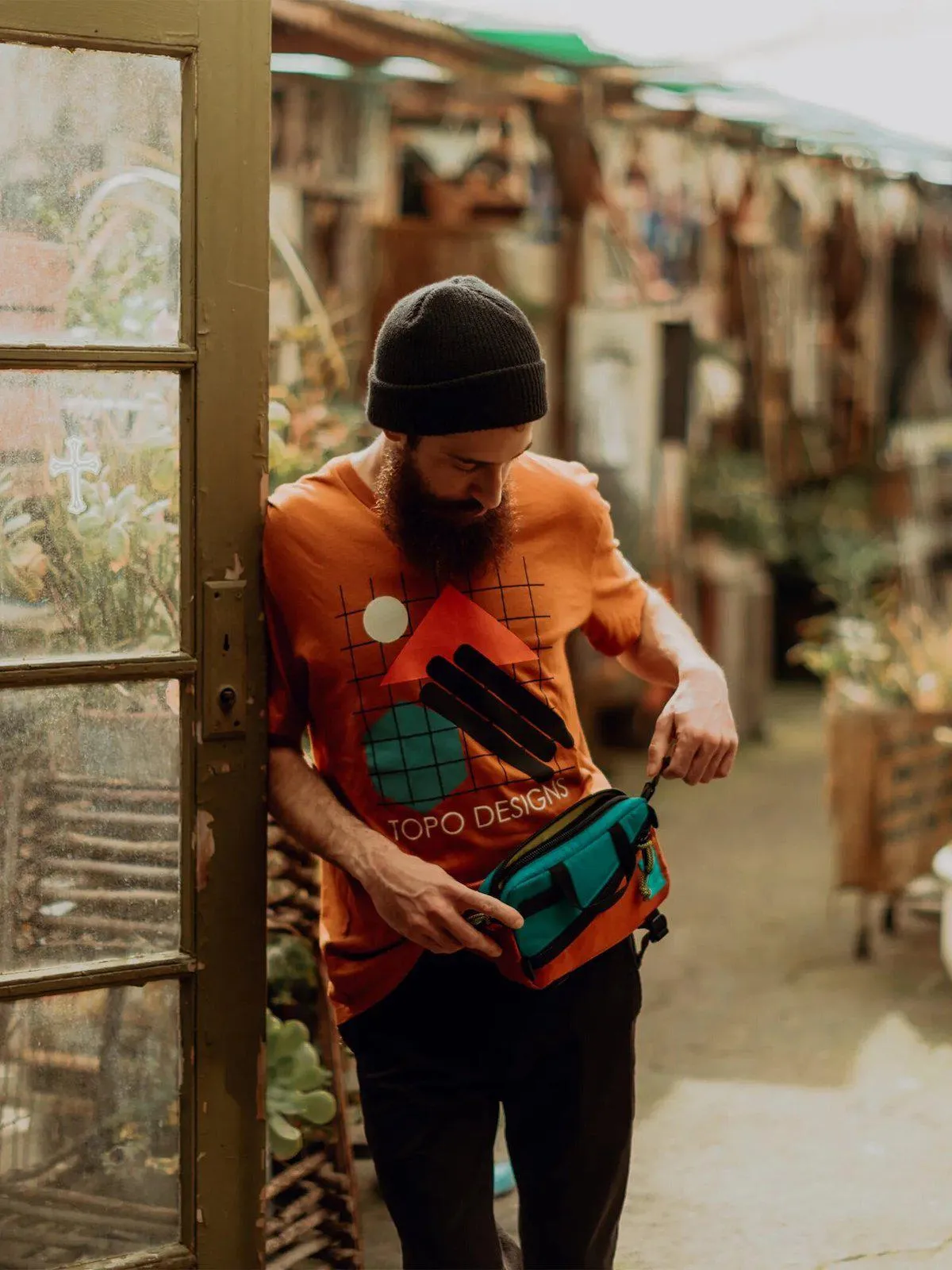 Topo Designs Mini Quick Pack Hot Coral