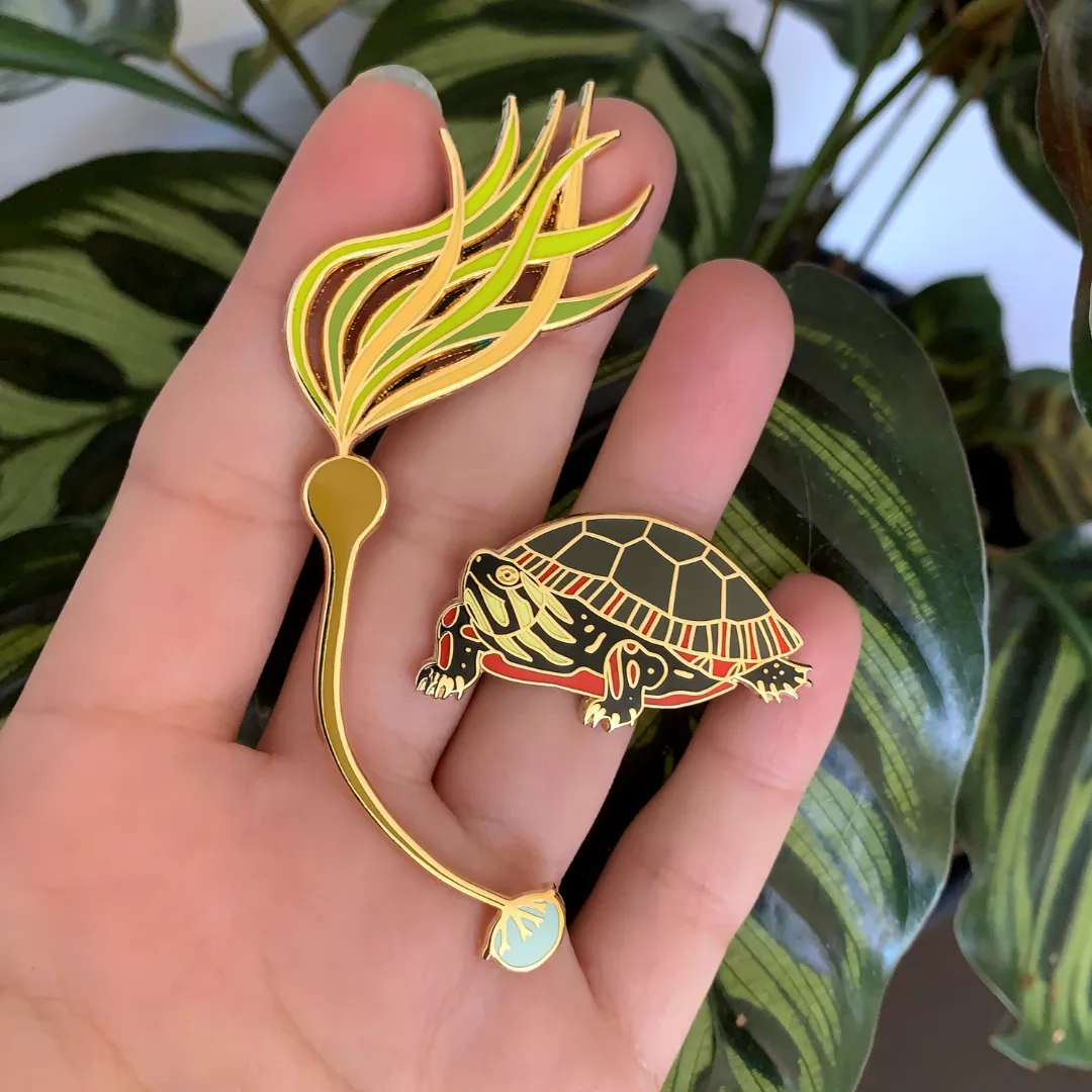 Western Painted Turtle Enamel Pin - 25% To Charity! - (***RETIRED***)
