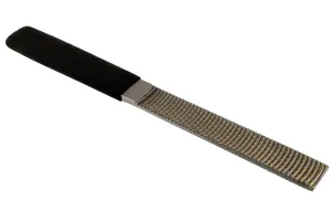 Wood carving file - flat - 16 x 150mm - with rubber handle .