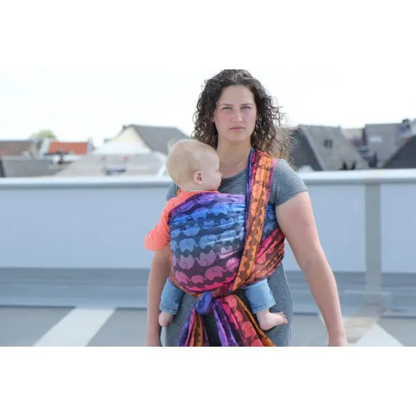 Yaro Elephants Marbella Grad Black Woven Wrap