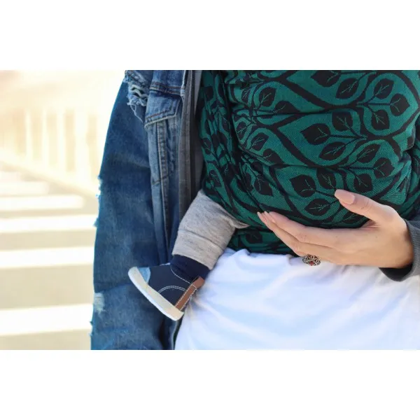 Yaro La Vita Emerald-Black Woven Wrap