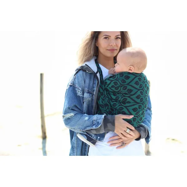 Yaro La Vita Emerald-Black Woven Wrap