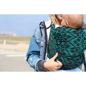 Yaro La Vita Emerald-Black Woven Wrap