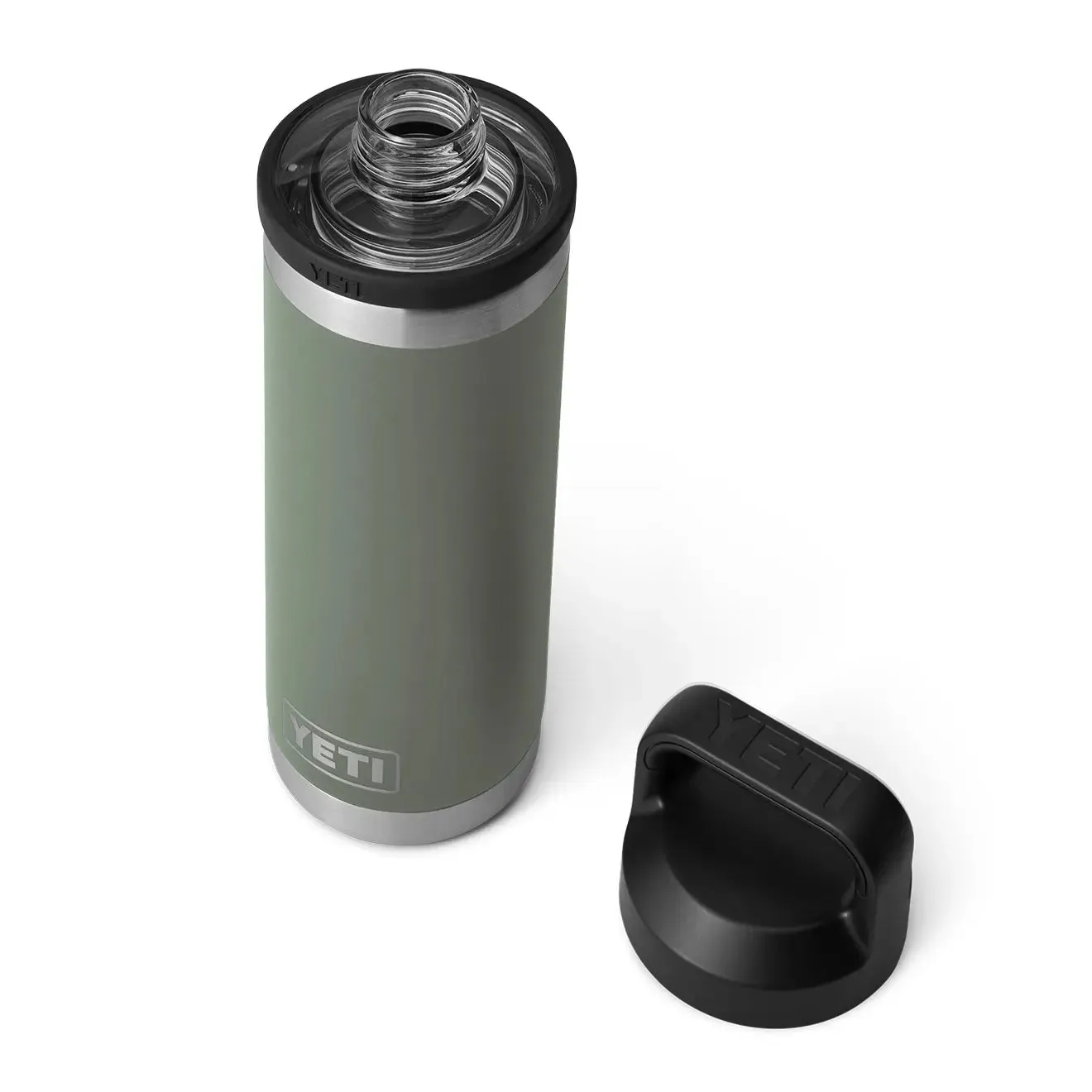 Yeti Rambler 18oz Bottle Chug Camp Green